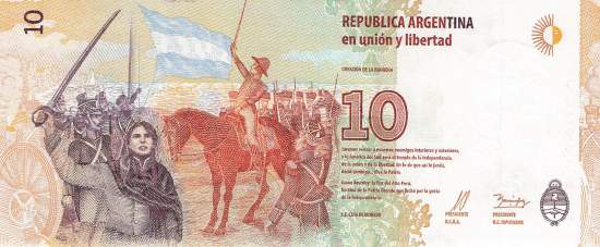 10 Pesos Argentinien 2016 p.360a A